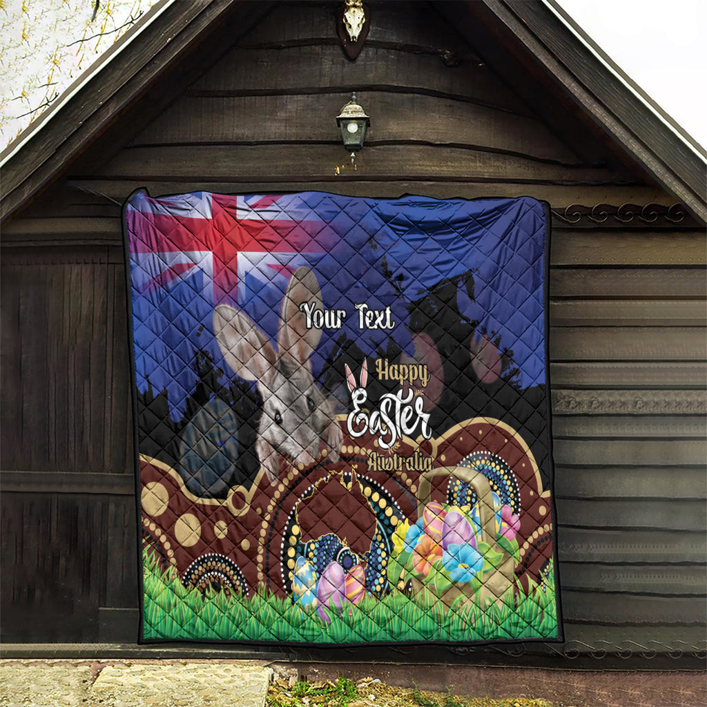 Personalised Australia Easter Day Quilt Aussie Bilby Aboriginal Art