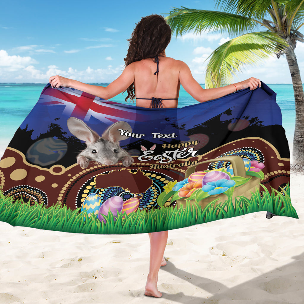 Personalised Australia Easter Day Sarong Aussie Bilby Aboriginal Art