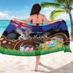 Personalised Australia Easter Day Sarong Aussie Bilby Aboriginal Art