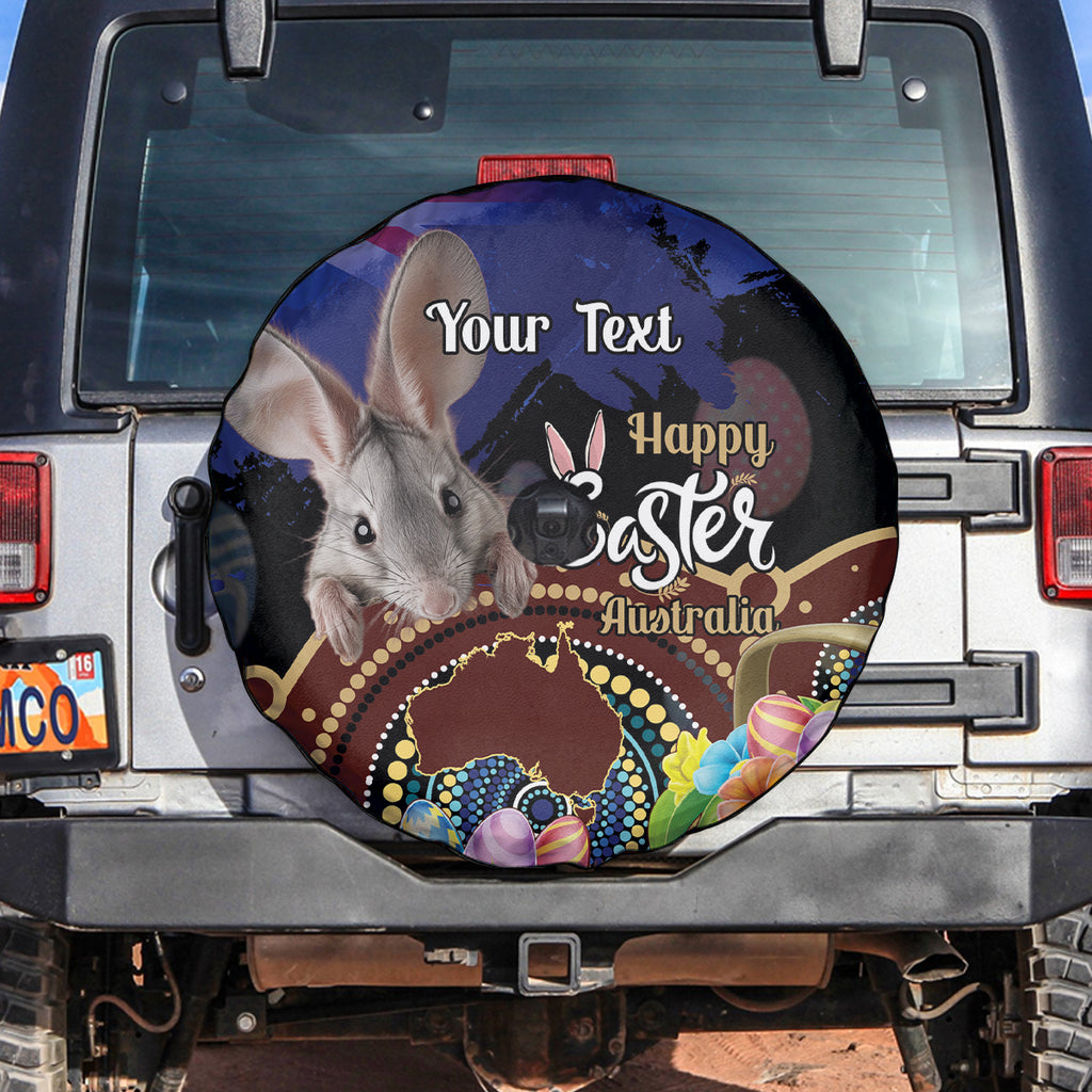 Personalised Australia Easter Day Spare Tire Cover Aussie Bilby Aboriginal Art