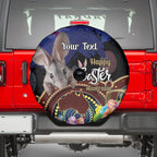 Personalised Australia Easter Day Spare Tire Cover Aussie Bilby Aboriginal Art