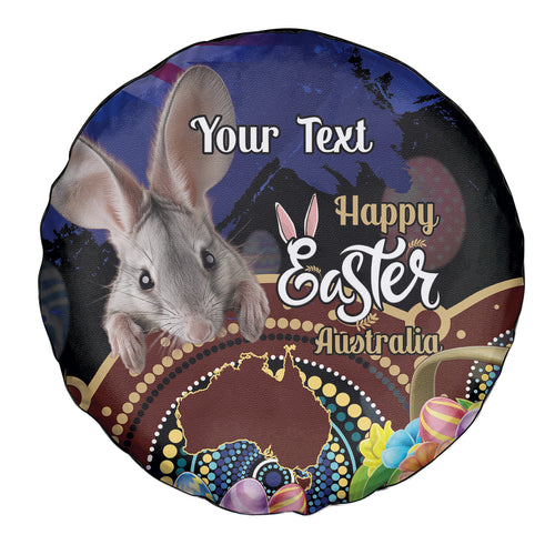 Personalised Australia Easter Day Spare Tire Cover Aussie Bilby Aboriginal Art