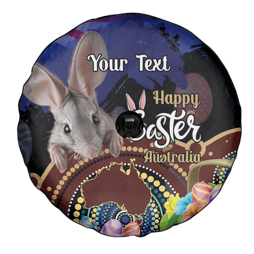 Personalised Australia Easter Day Spare Tire Cover Aussie Bilby Aboriginal Art