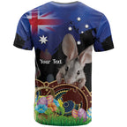 Personalised Australia Easter Day T Shirt Aussie Bilby Aboriginal Art