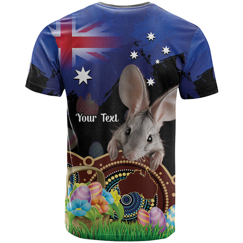 Personalised Australia Easter Day T Shirt Aussie Bilby Aboriginal Art
