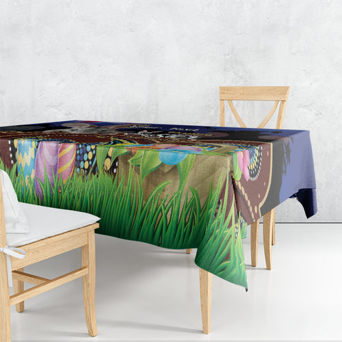Personalised Australia Easter Day Tablecloth Aussie Bilby Aboriginal Art