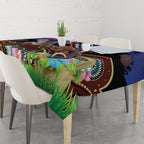 Personalised Australia Easter Day Tablecloth Aussie Bilby Aboriginal Art