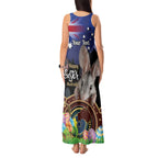 Personalised Australia Easter Day Tank Maxi Dress Aussie Bilby Aboriginal Art
