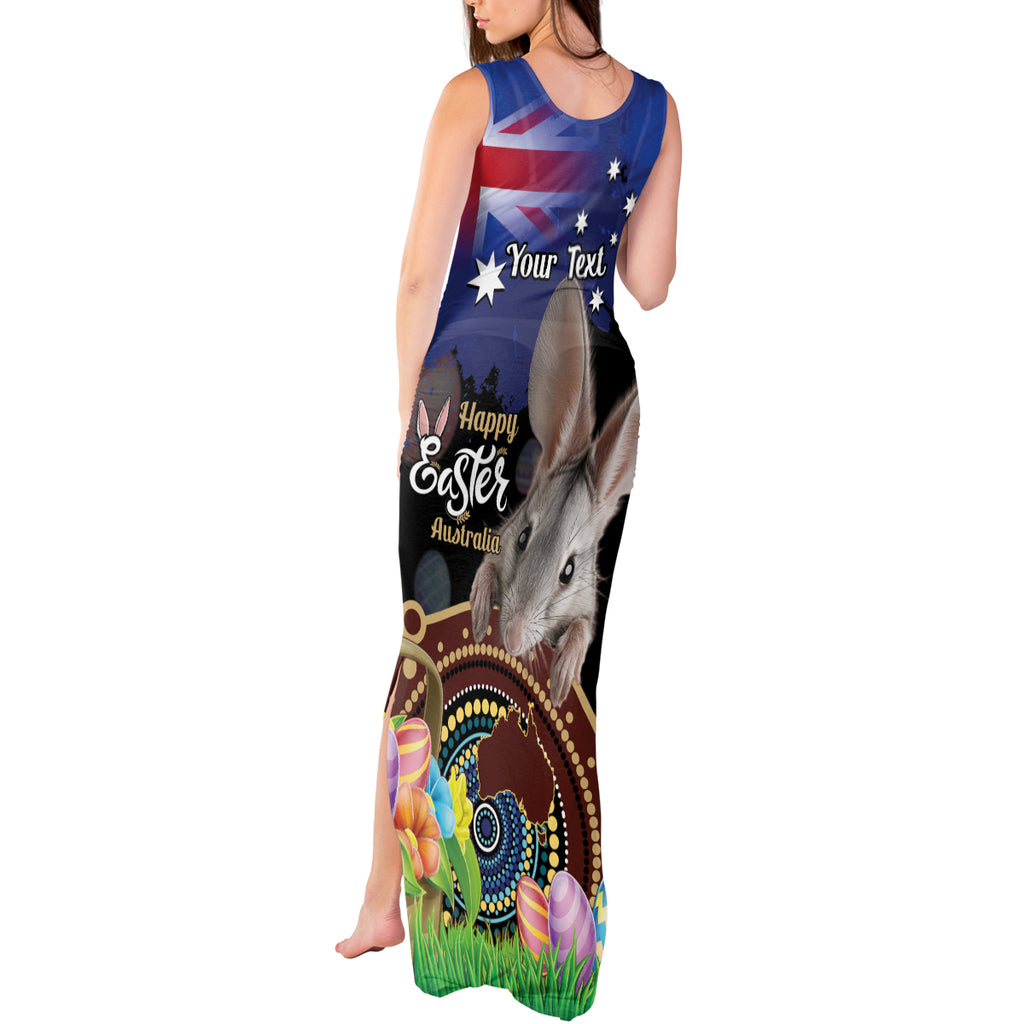 Personalised Australia Easter Day Tank Maxi Dress Aussie Bilby Aboriginal Art