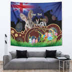 Personalised Australia Easter Day Tapestry Aussie Bilby Aboriginal Art