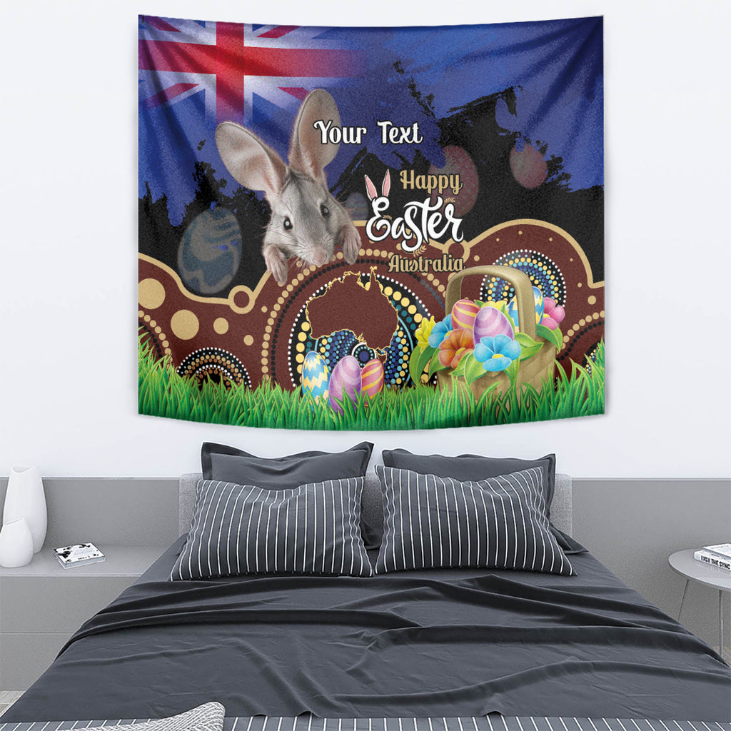 Personalised Australia Easter Day Tapestry Aussie Bilby Aboriginal Art