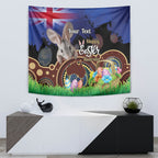 Personalised Australia Easter Day Tapestry Aussie Bilby Aboriginal Art