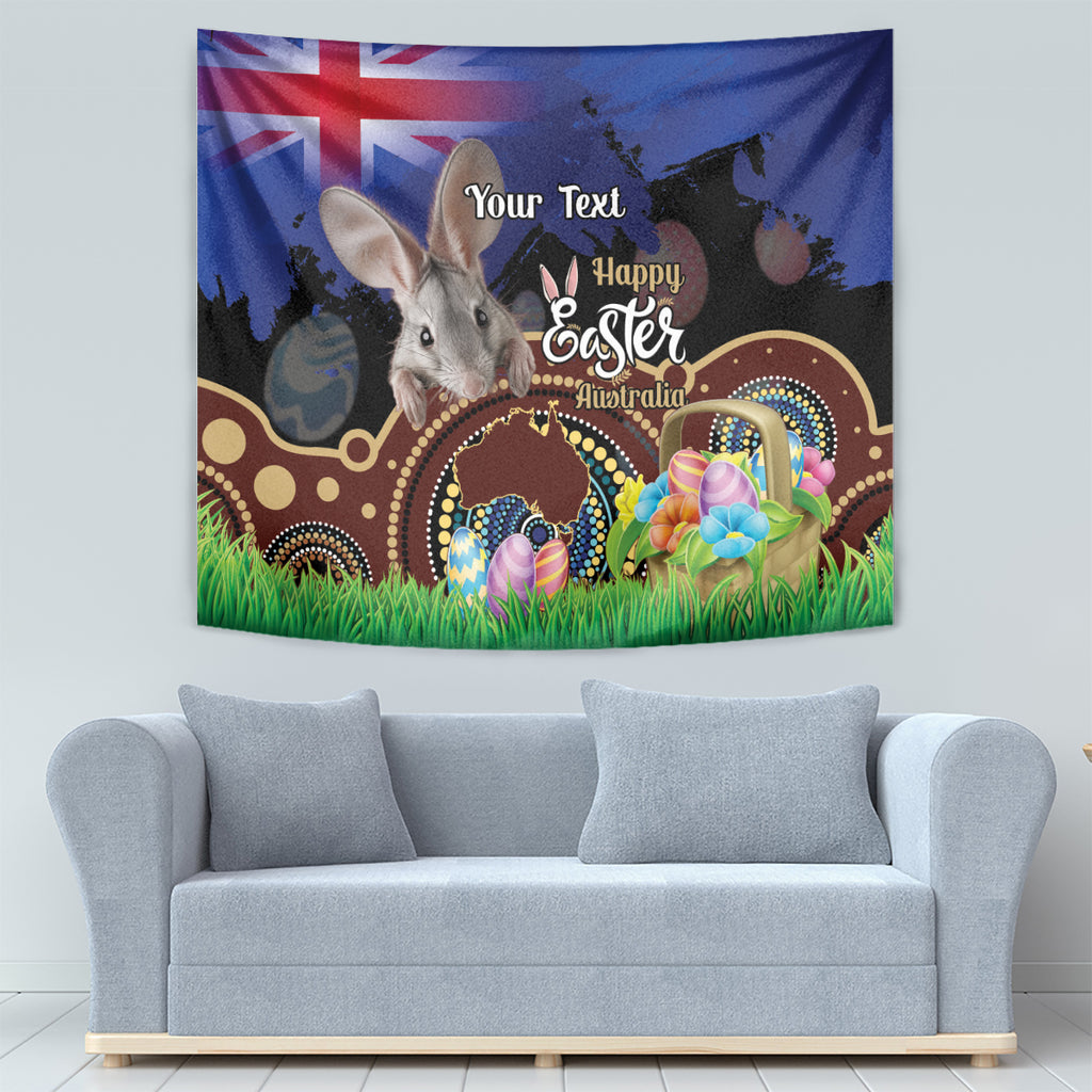 Personalised Australia Easter Day Tapestry Aussie Bilby Aboriginal Art