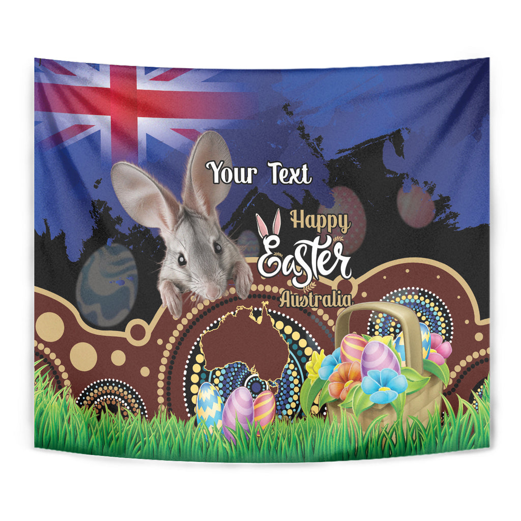 Personalised Australia Easter Day Tapestry Aussie Bilby Aboriginal Art