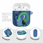 New Zealand Chatham Islands AirPods Case Wharekauri Forget Me Not With Black Robin - Aussie Hoodie