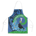 New Zealand Chatham Islands Apron Wharekauri Forget Me Not With Black Robin - Aussie Hoodie