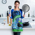 New Zealand Chatham Islands Apron Wharekauri Forget Me Not With Black Robin - Aussie Hoodie
