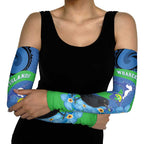 New Zealand Chatham Islands Arm Sleeves Wharekauri Forget Me Not With Black Robin - Aussie Hoodie
