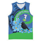 New Zealand Chatham Islands Basketball Jersey Wharekauri Forget Me Not With Black Robin - Aussie Hoodie