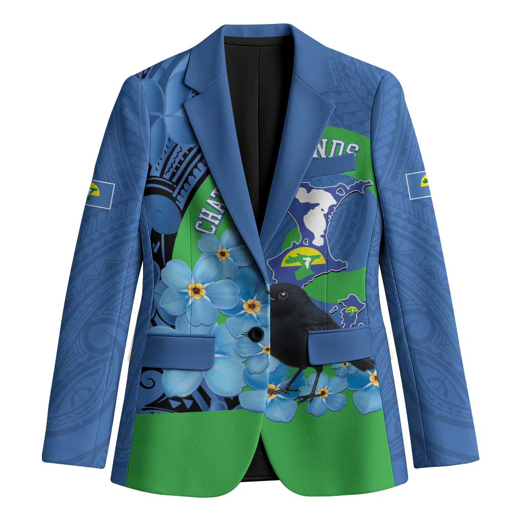 New Zealand Chatham Islands Blazer Wharekauri Forget Me Not With Black Robin - Aussie Hoodie