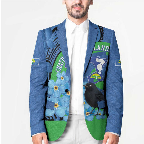 New Zealand Chatham Islands Blazer Wharekauri Forget Me Not With Black Robin - Aussie Hoodie