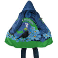 New Zealand Chatham Islands Cloak Wharekauri Forget Me Not With Black Robin - Aussie Hoodie
