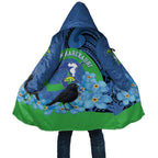 New Zealand Chatham Islands Cloak Wharekauri Forget Me Not With Black Robin - Aussie Hoodie