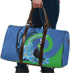 New Zealand Chatham Islands Travel Bag Wharekauri Forget Me Not With Black Robin - Aussie Hoodie