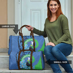 New Zealand Chatham Islands Travel Bag Wharekauri Forget Me Not With Black Robin - Aussie Hoodie