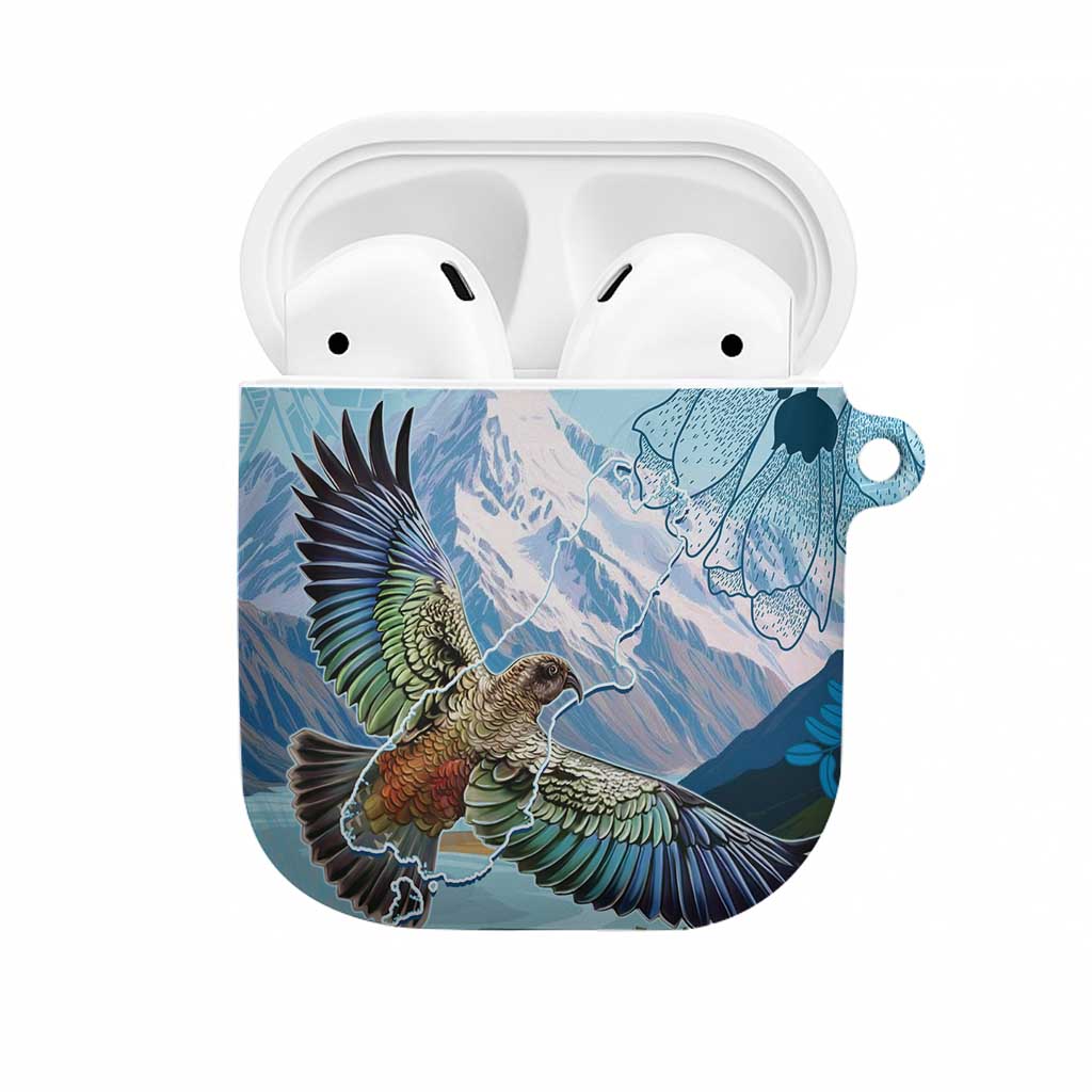 New Zealand South Island AirPods Case Te Waipounamu Aoraki Kea Bird - Aussie Hoodie