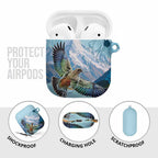 New Zealand South Island AirPods Case Te Waipounamu Aoraki Kea Bird - Aussie Hoodie