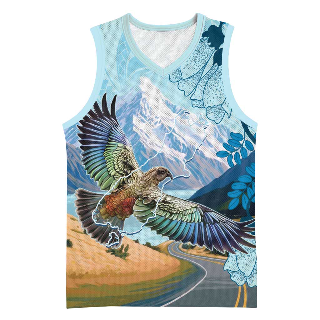 New Zealand South Island Basketball Jersey Te Waipounamu Aoraki Kea Bird - Aussie Hoodie