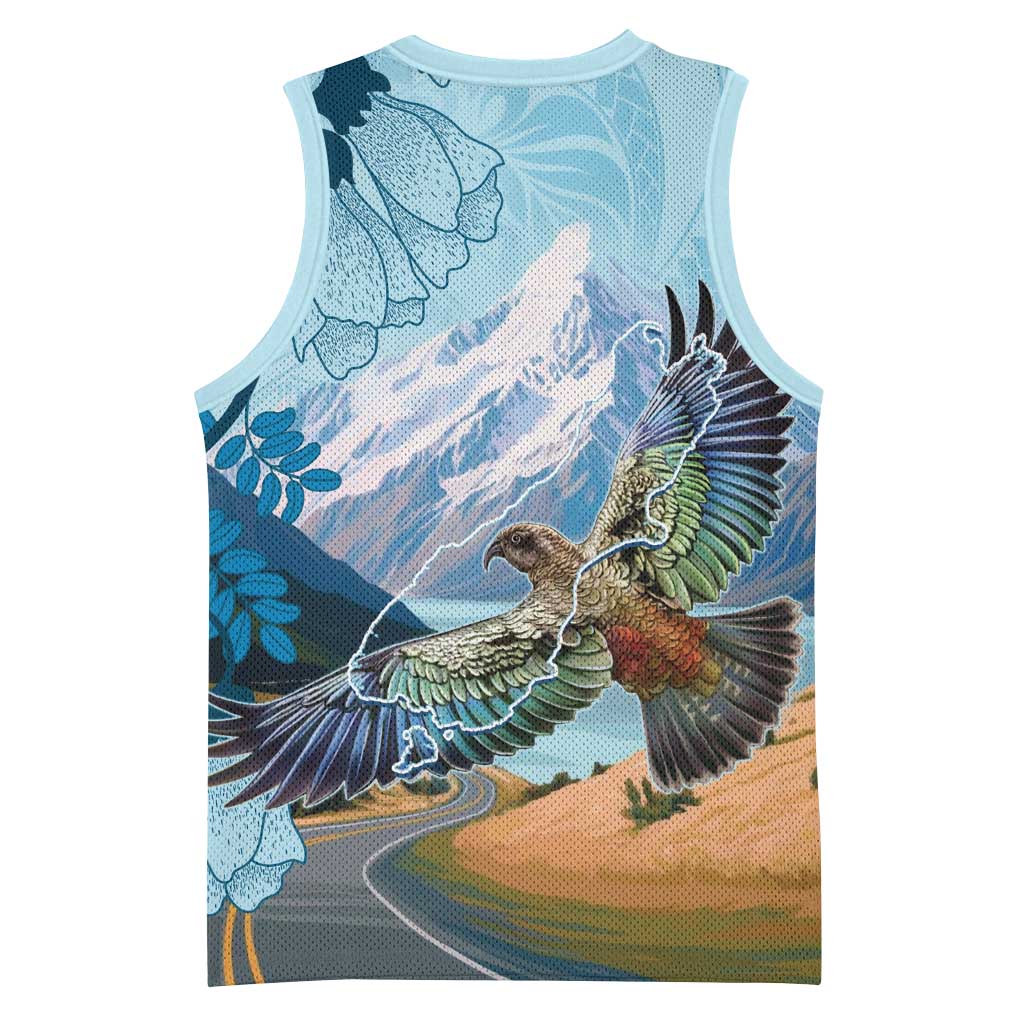 New Zealand South Island Basketball Jersey Te Waipounamu Aoraki Kea Bird - Aussie Hoodie