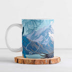 New Zealand South Island Ceramic Mug Te Waipounamu Aoraki Kea Bird - Aussie Hoodie