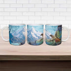 New Zealand South Island Ceramic Mug Te Waipounamu Aoraki Kea Bird - Aussie Hoodie