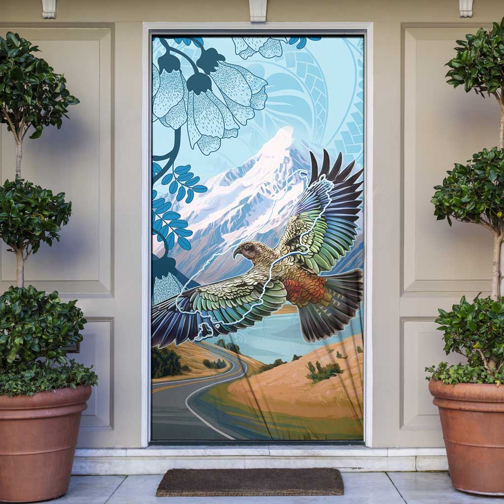 New Zealand South Island Door Cover Te Waipounamu Aoraki Kea Bird - Aussie Hoodie
