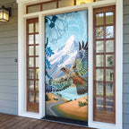 New Zealand South Island Door Cover Te Waipounamu Aoraki Kea Bird - Aussie Hoodie