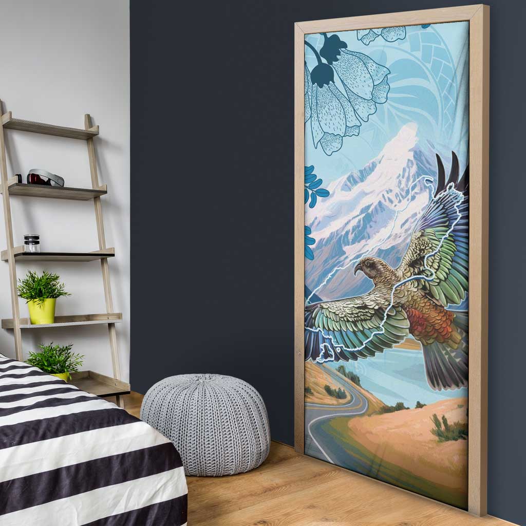 New Zealand South Island Door Cover Te Waipounamu Aoraki Kea Bird - Aussie Hoodie