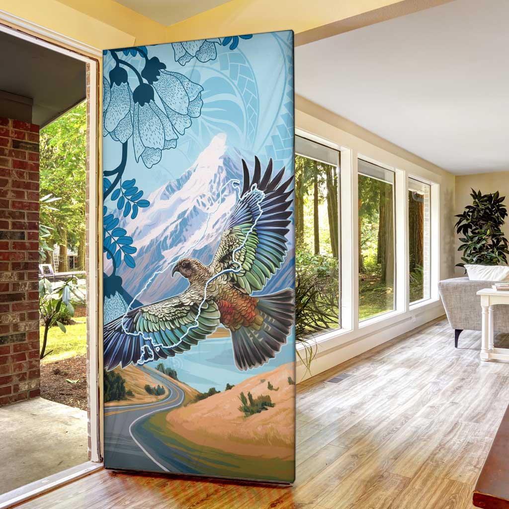 New Zealand South Island Door Cover Te Waipounamu Aoraki Kea Bird - Aussie Hoodie