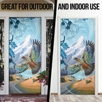 New Zealand South Island Door Cover Te Waipounamu Aoraki Kea Bird - Aussie Hoodie