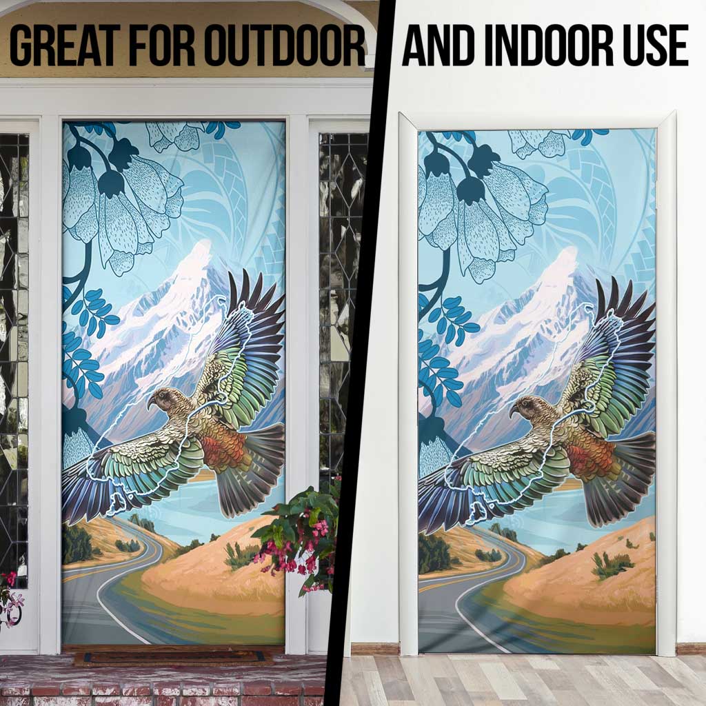 New Zealand South Island Door Cover Te Waipounamu Aoraki Kea Bird - Aussie Hoodie