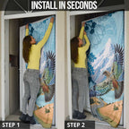 New Zealand South Island Door Cover Te Waipounamu Aoraki Kea Bird - Aussie Hoodie