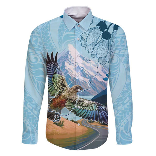 New Zealand South Island Family Matching Short Sleeve Bodycon Dress and Hawaiian Shirt Te Waipounamu Aoraki Kea Bird