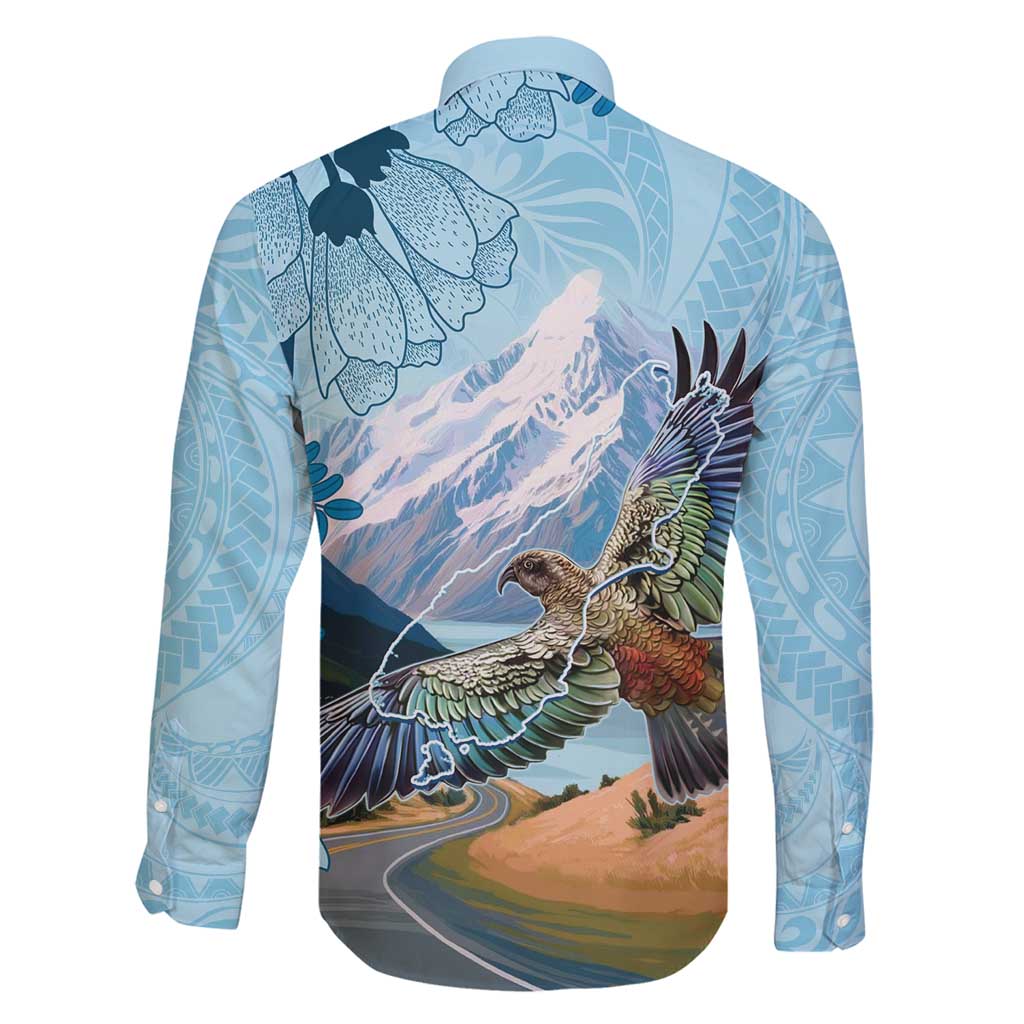 New Zealand South Island Family Matching Summer Maxi Dress and Hawaiian Shirt Te Waipounamu Aoraki Kea Bird