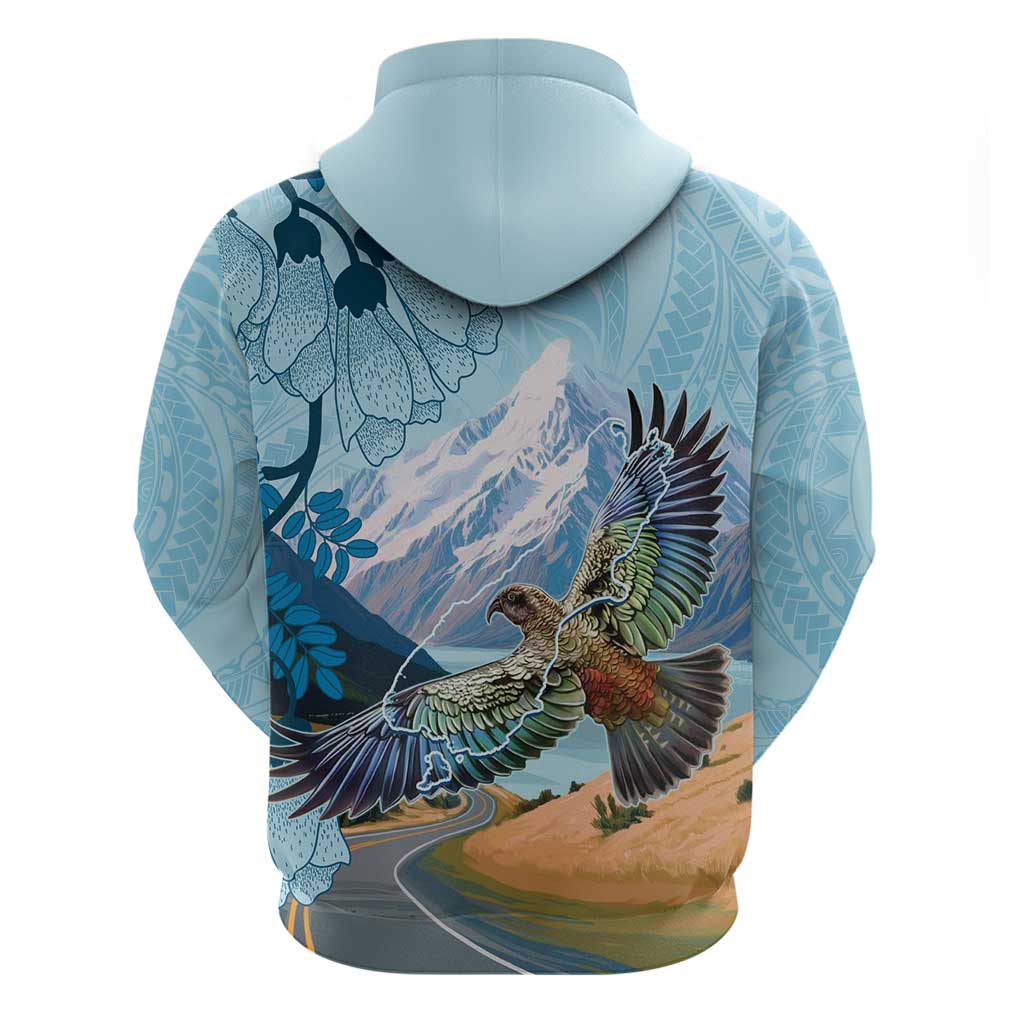 New Zealand South Island Hoodie Te Waipounamu Aoraki Kea Bird