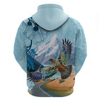 New Zealand South Island Hoodie Te Waipounamu Aoraki Kea Bird