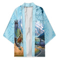 New Zealand South Island Kimono Te Waipounamu Aoraki Kea Bird - Aussie Hoodie