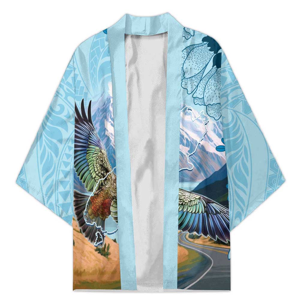 New Zealand South Island Kimono Te Waipounamu Aoraki Kea Bird - Aussie Hoodie