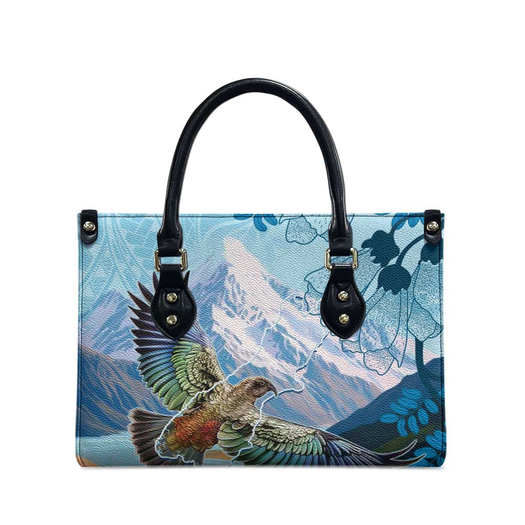New Zealand South Island Leather Bag Te Waipounamu Aoraki Kea Bird - Aussie Hoodie