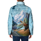 New Zealand South Island Padded Jacket Te Waipounamu Aoraki Kea Bird - Aussie Hoodie
